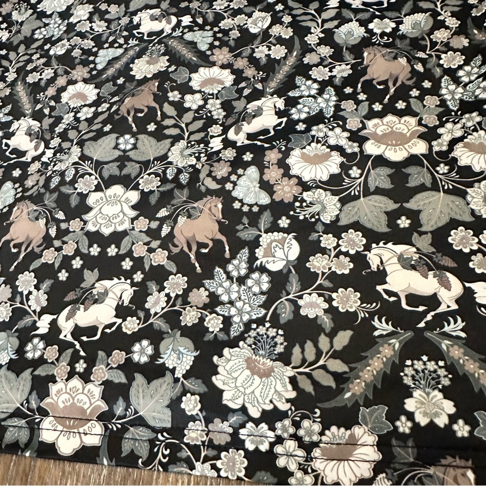 Kerrits Black and Gray Floral Long Sleeve Top - Picture 9 of 14